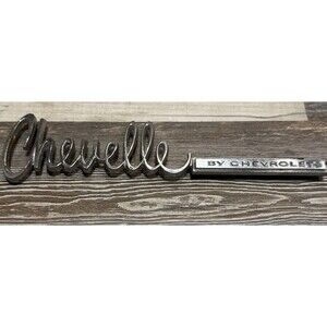 1971-72 Chevelle Trunk Deck Lid Emblem "Chevelle By Chevrolet"